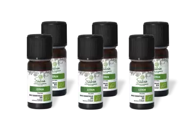 PACK DE 6 x Citron - Huile essentielle bio - 10 ml