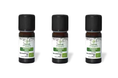 PACK DE 3 x Mandarine verte - Huile essentielle bio - 10 ml
