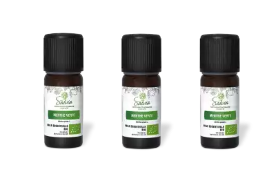 PACK DE 3 x Menthe verte - Huile essentielle bio - 10 ml