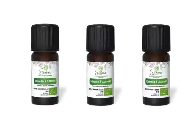 PACK DE 3 x Romarin � camphre - Huile essentielle bio - 10 ml