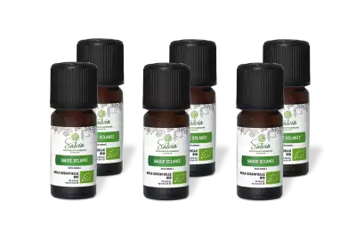 PACK DE 6 x Sauge sclar�e - Huile essentielle bio - 10 ml