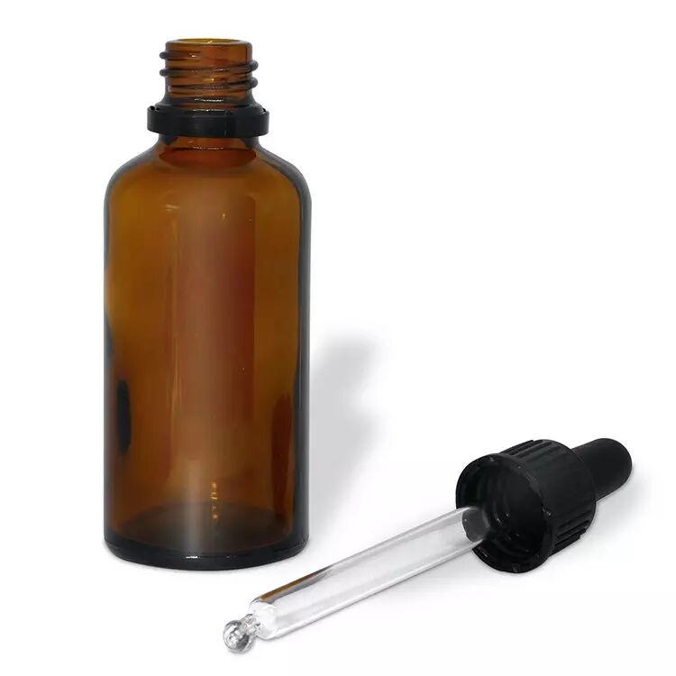 Flacon verre ambré et gradué avec bouchon pipette 30 ml – Naturacig