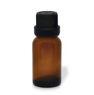 Flacon codigouttes - Verre ambr - 15 ml