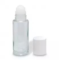 Flacon roll-on - Verre transparent - 50 ml