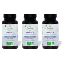 Omega 3 Périlla Végan - 60 capsules - Bio - Huile végétale - LOT DE 3