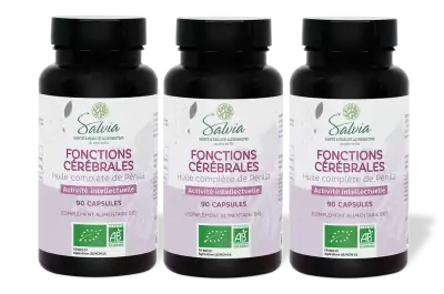 PACK DE 3 x Huile compl�te de P�rilla - 90 capsules - Bio - Huile v�g�tale et essentielle