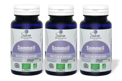 PACK DE 3 x Nuitcalm\'aroma - 40 capsules - Bio - Huiles essentielles