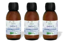 PACK DE 3 x Oméga 3 Périlla Végan - Flacon 125ml - Bio - Huile végétale