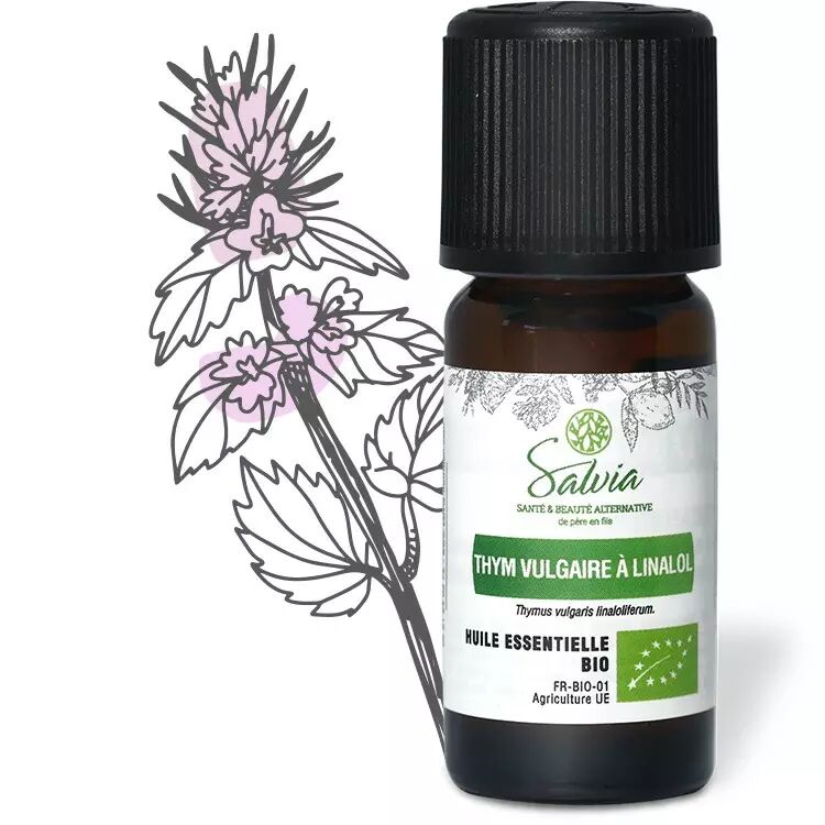 Thym à linalol - Huile essentielle bio - Salvia Nutrition - 10 ml