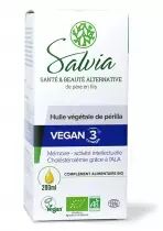 Vegan 3 Périlla, Huile végétale bio en flacon
